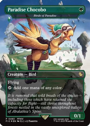 Paradise Chocobo - Birds of Paradise (Borderless) [FINAL FANTASY Commander] (FIC-483)