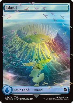 Island (Chocobo Track Foil) [FINAL FANTASY Commander] (FIC-479)