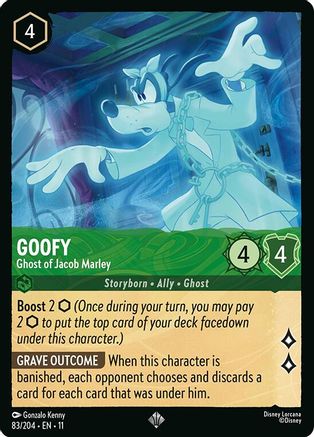 Goofy - Ghost of Jacob Marley (83/204) - Winterspell Cold Foil