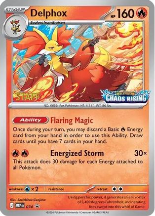 Delphox 074  - Holofoil ME Mega Evolution Promo - Promo