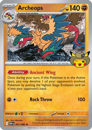 Archeops 051  - Holofoil ME Mega Evolution Promo - Promo