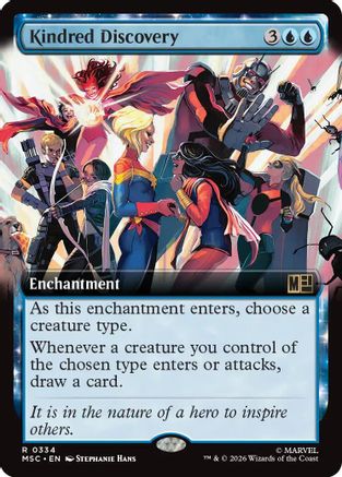 Kindred Discovery (Extended Art) (MSC-334) - Commander: Marvel Super Heroes Foil