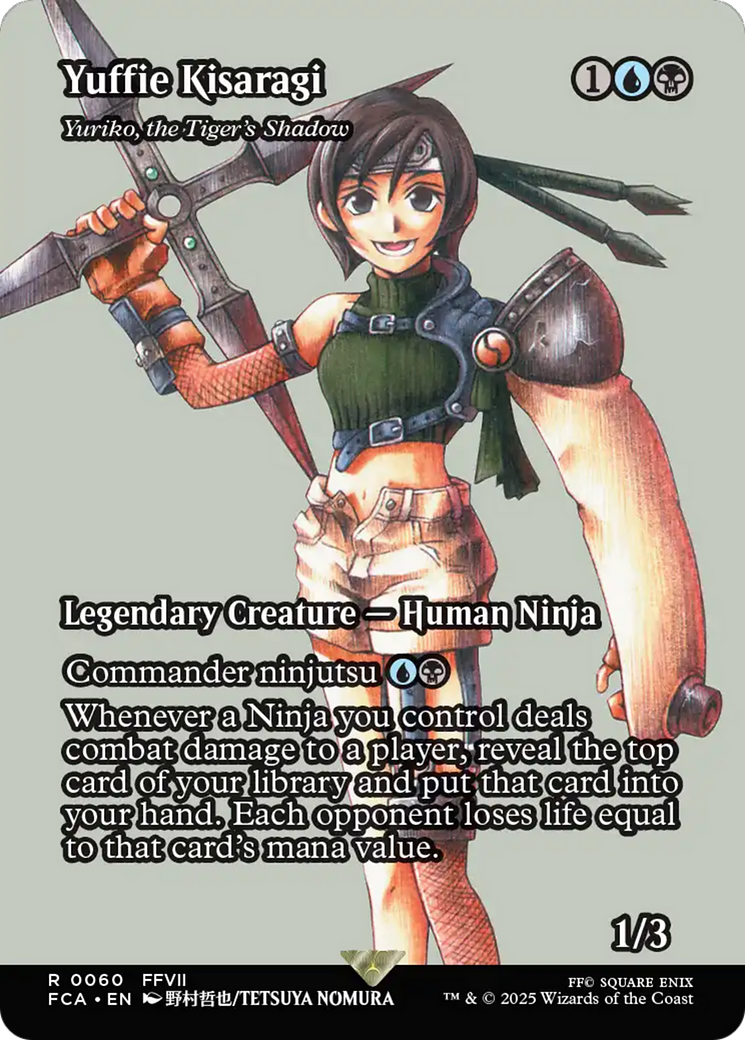 Yuriko, the Tiger's Shadow (FCA-060) - FINAL FANTASY: Through the Ages / Yuffie Kisaragi (Borderless) Foil