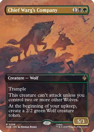 Chief Warg's Company (Borderless) (HOB-208) - The Hobbit