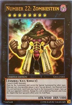 Number 22: Zombiestein [YZ03-EN001] Ultra Rare