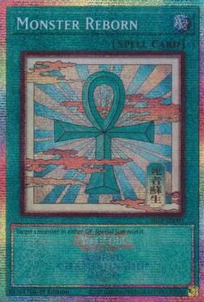 Monster Reborn (Emblazoned) (26LP-EN001) - Limited Pack World Championship 2026 1st Edition