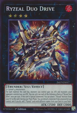 Ryzeal Duo Drive (Secret Rare) (26LP-EN017) - Limited Pack World Championship 2026 1st Edition