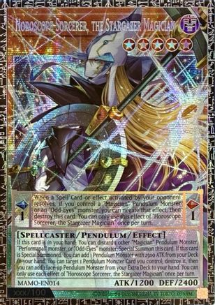 Horoscope Sorcerer, the Stargazer Magician (GMR) (MAMO-EN014) - Magnificent Monsters 1st Edition