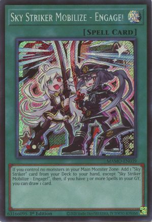 Sky Striker Mobilize - Engage! (Secret Rare) (MAMO-EN039) - Magnificent Monsters 1st Edition