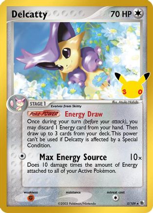 Delcatty 005/109  - Holofoil ME 30th Celebration Classic Collection - Classic Collection