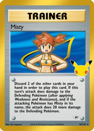 Misty 018/132  - Holofoil ME 30th Celebration Classic Collection - Classic Collection