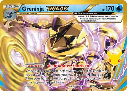 Greninja BREAK 041/122  - Holofoil ME 30th Celebration Classic Collection - Classic Collection