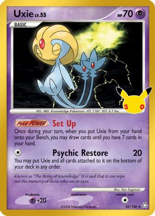 Uxie 043/146  - Holofoil ME 30th Celebration Classic Collection - Classic Collection