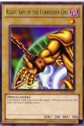Right Arm of the Forbidden One (Green) [DL11-EN004] Rare