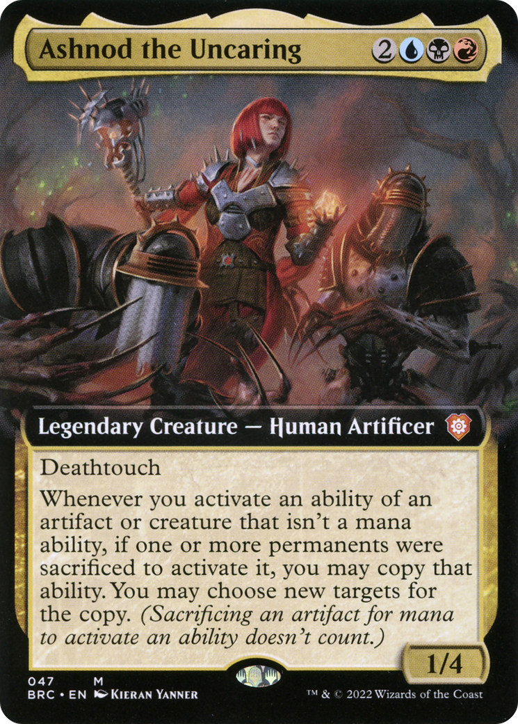 Ashnod the Uncaring (Extended Art) [The Brothers' War Commander]