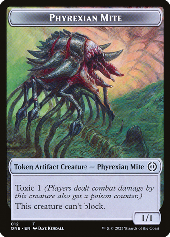 Poison Counter // Phyrexian Mite Double-Sided Token [Phyrexia: All Will Be One Tokens]