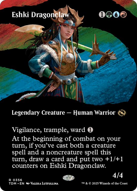 Eshki Dragonclaw (Borderless) [Tarkir: Dragonstorm]