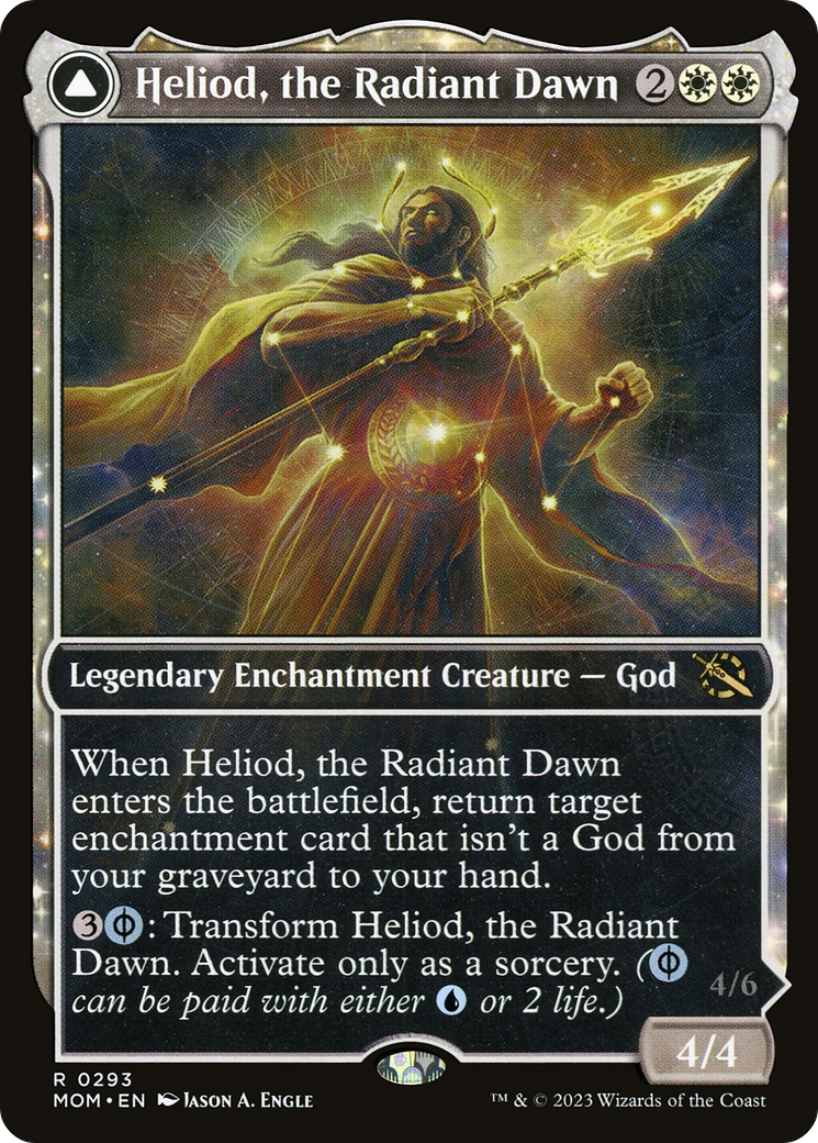 Heliod, the Radiant Dawn // Heliod, the Warped Eclipse (Showcase Planar Booster Fun) [March of the Machine]