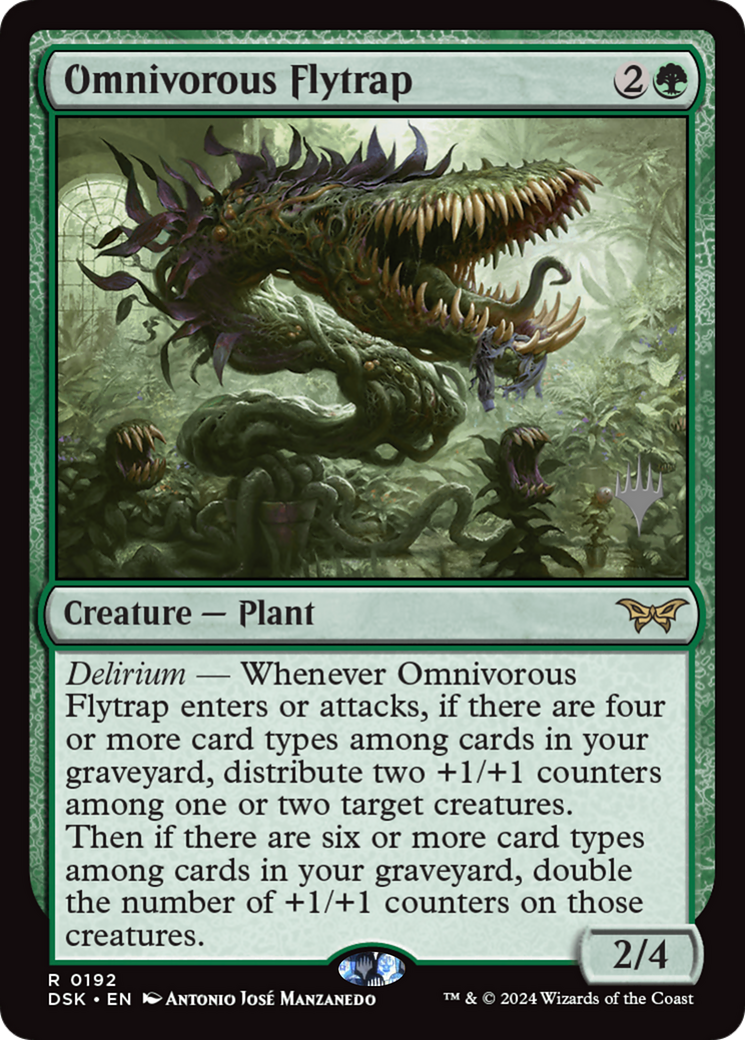 Omnivorous Flytrap (Promo Pack) [Duskmourn: House of Horror Promos]