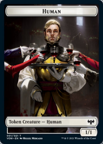 Human (001) // Human (010) Double-Sided Token [Innistrad: Crimson Vow Tokens]