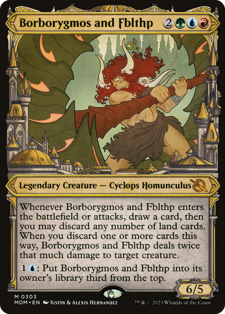 Borborygmos and Fblthp (Showcase Planar Booster Fun) [March of the Machine]