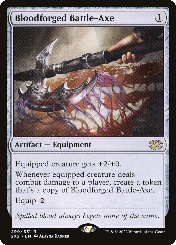 Bloodforged Battle-Axe [Double Masters 2022]