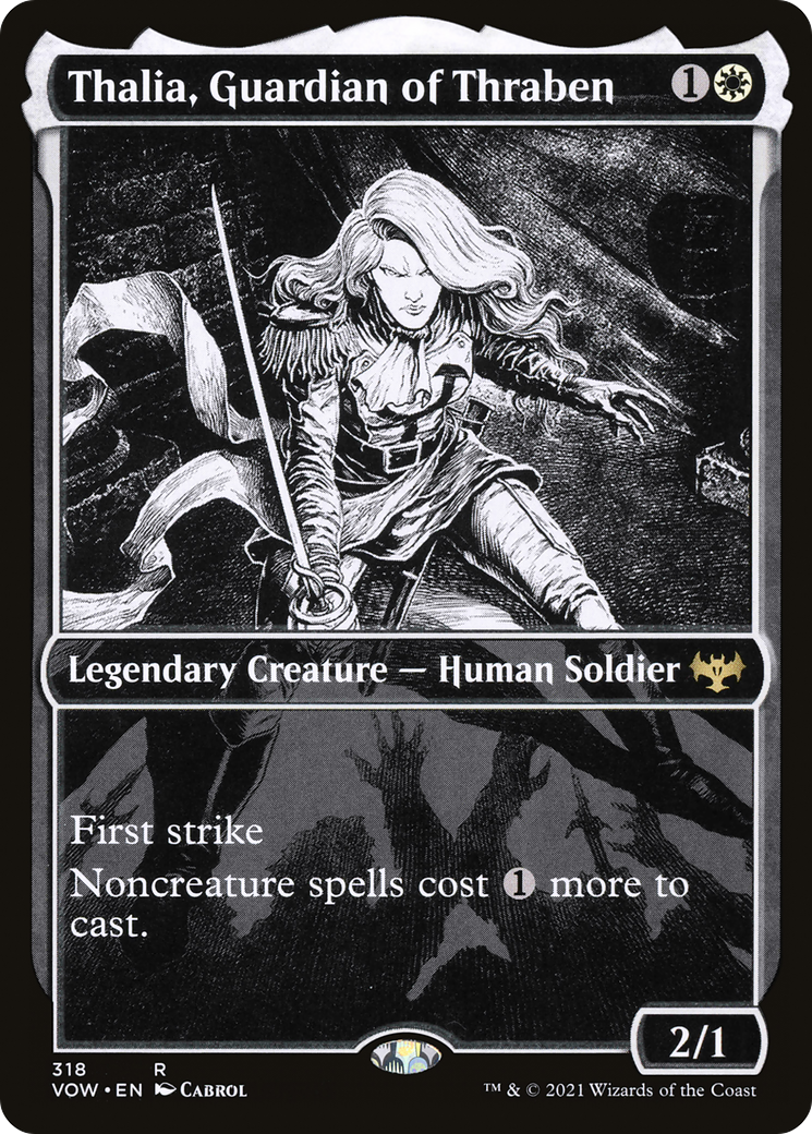 Thalia, Guardian of Thraben (Showcase Eternal Night) [Innistrad: Crimson Vow]