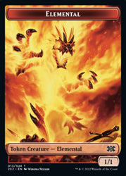 Elemental // Aven Initiate Double-Sided Token [Double Masters 2022 Tokens]