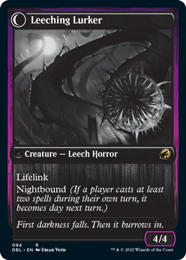 Curse of Leeches // Leeching Lurker [Innistrad: Double Feature]
