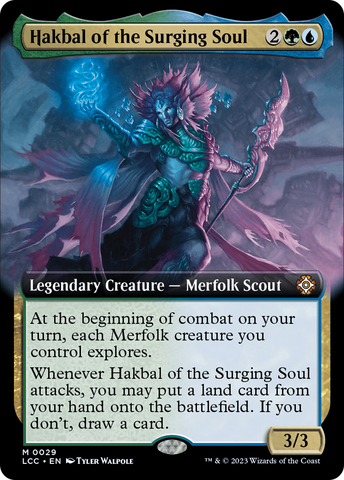 Hakbal of the Surging Soul (Extended Art) [The Lost Caverns of Ixalan Commander]