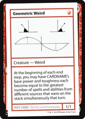 Geometric Weird (2021 Edition) [Mystery Booster Playtest Cards]