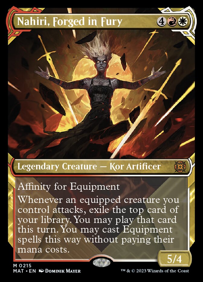 Nahiri, Forged in Fury (Showcase Halo Foil) [March of the Machine: The Aftermath]