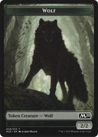 Zombie // Wolf Double-Sided Token [Game Night 2019 Tokens]