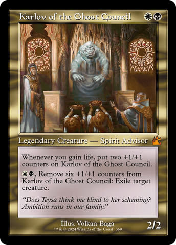 Karlov of the Ghost Council (Retro Frame) [Ravnica Remastered]