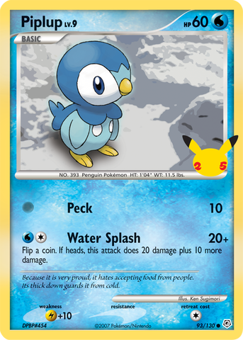Piplup (93/130) [First Partner Pack]