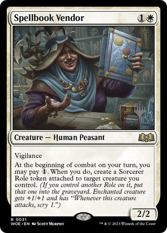 Spellbook Vendor (Promo Pack) [Wilds of Eldraine Promos]