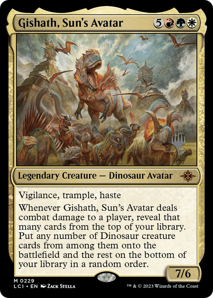 Gishath, Sun's Avatar (Promo Pack) [The Lost Caverns of Ixalan Promos]