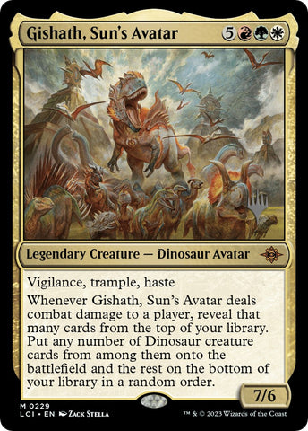 Gishath, Sun's Avatar (Promo Pack) [The Lost Caverns of Ixalan Promos]