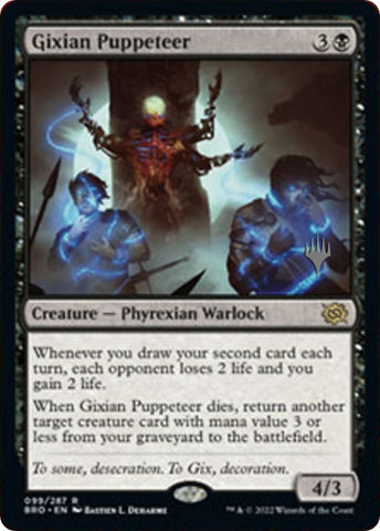 Gixian Puppeteer (Promo Pack) [The Brothers' War Promos]