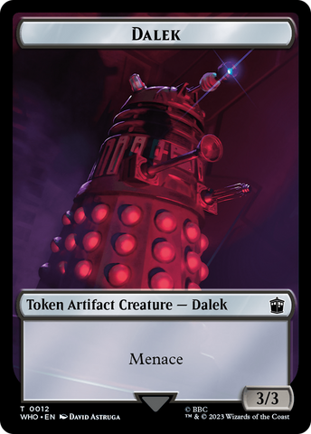 Dalek // Alien Salamander Double-Sided Token [Doctor Who Tokens]