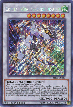 Crystal Wing Synchro Dragon [SHVI-EN049] Secret Rare