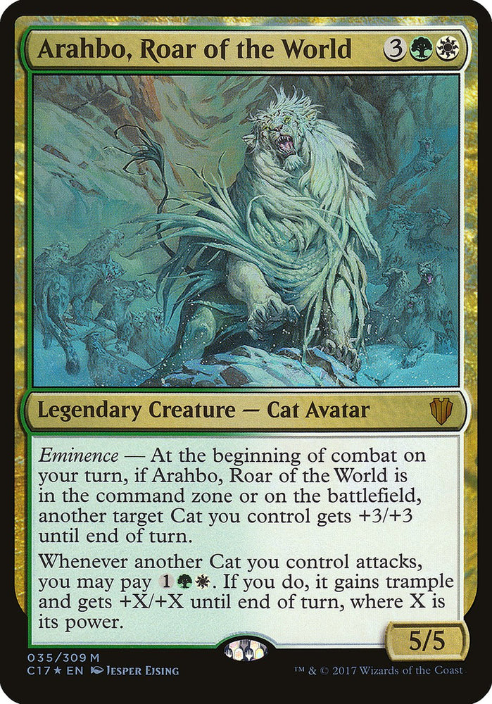 Arahbo, Roar of the World (Oversized) [Commander 2017 Oversized]