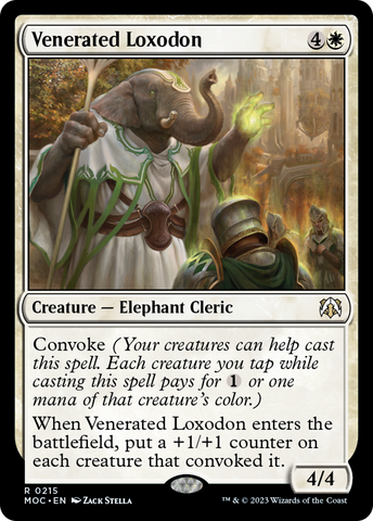 Venerated Loxodon [March of the Machine Commander]