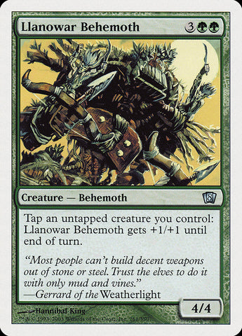 Llanowar Behemoth (8th Edition) [Oversize Cards]