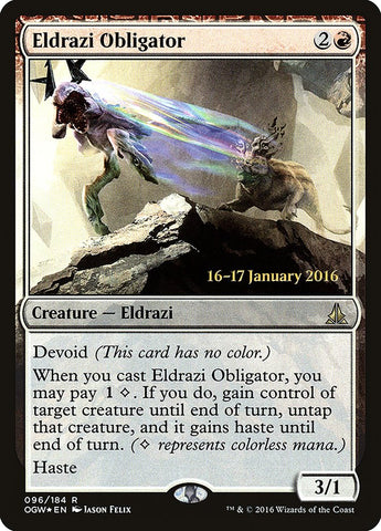 Eldrazi Obligator [Oath of the Gatewatch Prerelease Promos]