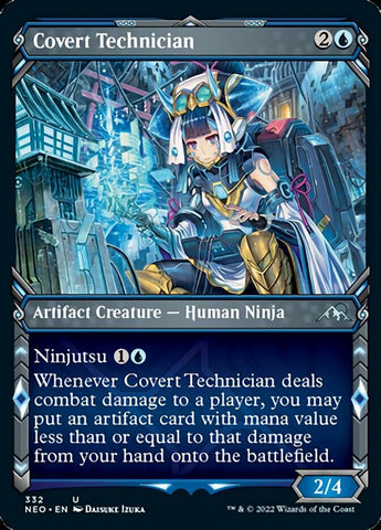 Covert Technician (Showcase Ninja) [Kamigawa: Neon Dynasty]
