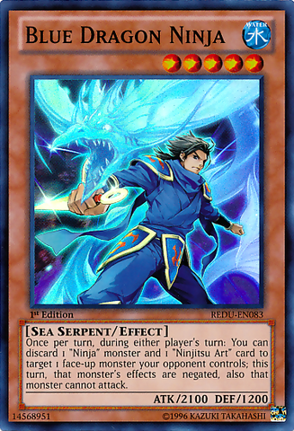 Blue Dragon Ninja [REDU-EN083] Super Rare