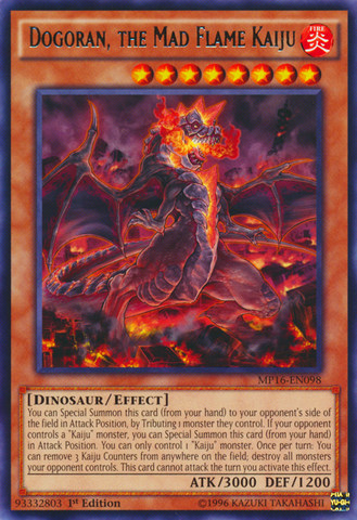 Dogoran, the Mad Flame Kaiju [MP16-EN098] Rare