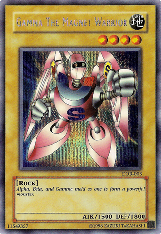 Gamma the Magnet Warrior [DOR-003] Secret Rare