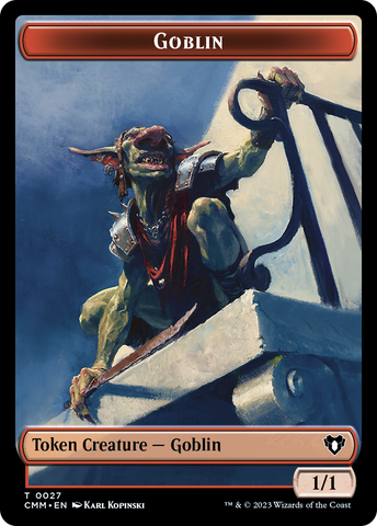 Saproling // Goblin Double-Sided Token [Commander Masters Tokens]